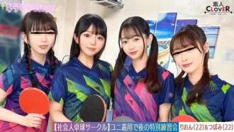 STCV-574 [泄露的视频] 来自一个为上班族开设的乒乓球俱乐部的8名男女的大型狂欢。[Mizuki/Koharu/Tsubomi/Rion] ~Tsubomi & Rion 版〜